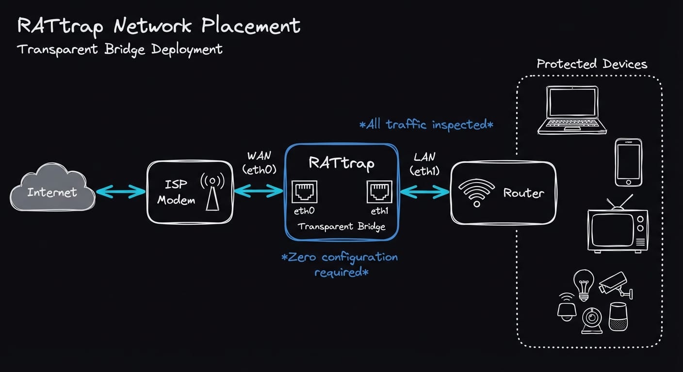 RATtrap Network Placement