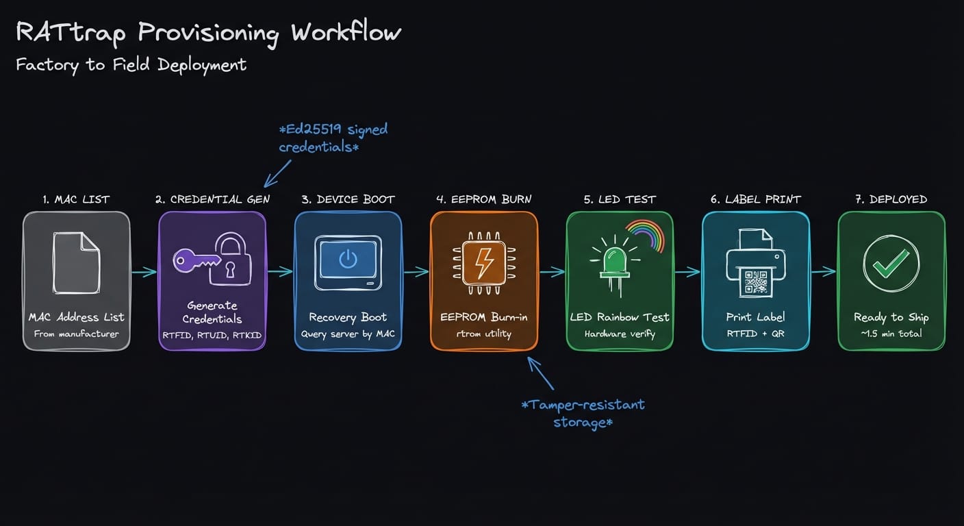 RATtrap Provisioning Workflow